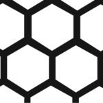 HEXAGON - 1/2" hexagon x 9/16" stagger center